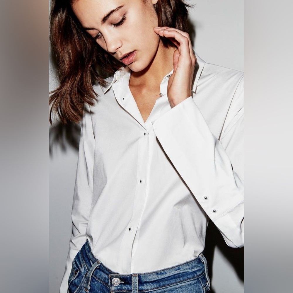 Misha Nonoo White Husband Shirt